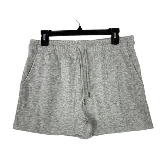H Halston Studio shorts gray drawstring C3057 - Picture 1 of 4